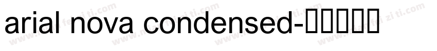 arial nova condensed字体转换